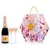Veuve Clicquot Shakkei Rose With Two Champagne Flutes Gift Product Image