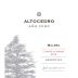 Altocedro Ano Cero Malbec 2012 Front Label