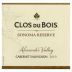 Clos du Bois Alexander Valley Reserve Cabernet Sauvignon 2010 Front Label