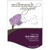 Milbrandt Traditions Merlot 2012 Front Label