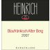 Heinrich Alter Berg Blaufrankisch 2007 Front Label