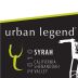 Urban Legend Cellars Syrah 2010 Front Label