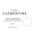 Clos Clementine Cotes de Provence Rose 2012 Front Label
