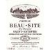 Chateau Beau-Site Saint-Estephe (slightly bin soiled labels) 1995 Front Label