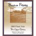 Beaux Freres The Upper Terrace Pinot Noir 2003 Front Label