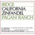 Ridge Pagani Ranch Zinfandel 1994 Front Label
