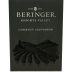 Beringer Knights Valley Cabernet Sauvignon 2011 Front Label