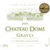 Chateau Doms Graves Blanc 2012 Front Label