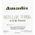 Rotllan Torra Amadis 2001 Front Label