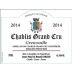 Jean Paul & Benoit Droin Chablis Grenouille Grand Cru 2014 Front Label