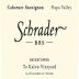Schrader RBS To Kalon Vineyard Cabernet Sauvignon 2011 Front Label