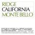 Ridge Monte Bello 1992 Front Label