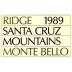 Ridge Monte Bello (375ML half-bottle) 1993 Front Label