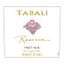 Tabali Reserva Pinot Noir 2012 Front Label