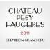 Chateau Peby Faugeres 2011 Front Label