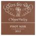 Clos du Val Carneros Estate Pinot Noir 2012 Front Label