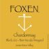 Foxen Block UU Bien Nacido Vineyard Chardonnay 2012 Front Label
