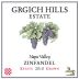 Grgich Hills Estate Zinfandel (375ML half-bottle) 2010 Front Label