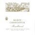 Klein Constantia Mme Marlbrook 2005 Front Label
