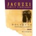 Jacuzzi Dolcetto 2009 Front Label
