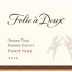 Folie a Deux Sonoma Coast Pinot Noir 2012 Front Label