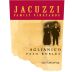 Jacuzzi Aglianico 2010 Front Label