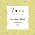 Voss Vineyards Napa Valley Sauvignon Blanc 2013 Front Label