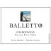 Balletto Winery Russian River Chardonnay 2010 Front Label