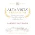 Alta Vista Estate Cabernet Sauvignon 2012 Front Label