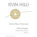 Seven Hills Winery Seven Hills Vineyard Cabernet Sauvignon 2011 Front Label