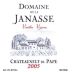 Domaine de la Janasse Chateauneuf-du-Pape Vieilles Vignes 2005 Front Label