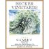 Becker Vineyards Claret 2012 Front Label