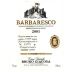 Bruno Giacosa Barbaresco 2001 Front Label