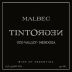 TintoNegro Uco Valley-Mendoza Malbec 2012 Front Label
