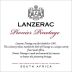 Lanzerac Pionier Pinotage 2011 Front Label