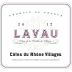 Lavau Cotes du Rhone 2012 Front Label