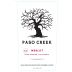 Paso Creek Merlot 2012 Front Label