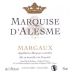Chateau Marquis d'Alesme (1.5 Liter Magnum) 2005 Front Label