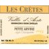Les Cretes Aosta Valley Valle d'Aosta Vigne Champorette Petite Arvine 2008 Front Label