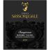 Sassoregale Sangiovese 2012 Front Label