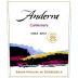 Anderra Carmenere 2012 Front Label