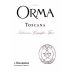Orma Toscana 2010 Front Label
