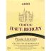 Chateau Haut-Bergey 2000 Front Label