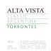 Alta Vista Classic Torrontes 2012 Front Label