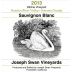 Joseph Swan Ritchie Vineyard Sauvignon Blanc 2013 Front Label