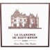 Chateau Haut-Brion Le Clarence de Haut-Brion 2009 Front Label