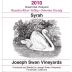 Joseph Swan Great Oak Vineyard Syrah 2010 Front Label