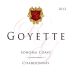 Robert Goyette Chardonnay 2012 Front Label
