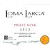 Loma Larga Vineyards Pinot Noir 2013 Front Label