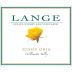 Lange Winery Classique Pinot Gris 2013 Front Label